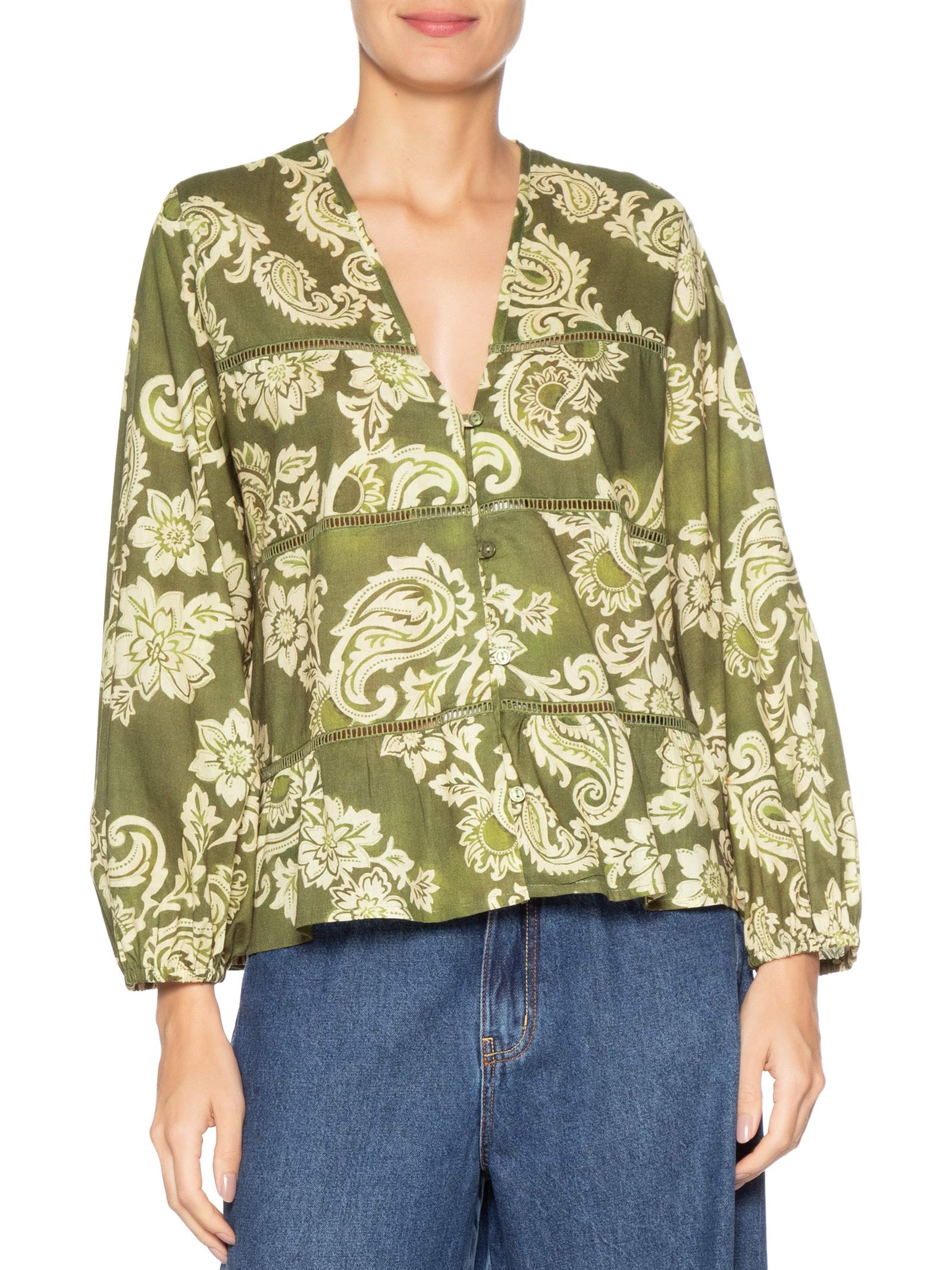 Bata Feminina Estampa Rota do Sol Verde Dress To