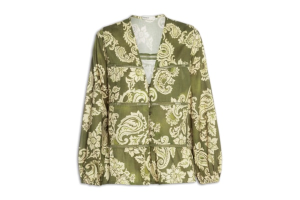 Bata Feminina Estampa Rota do Sol - Verde