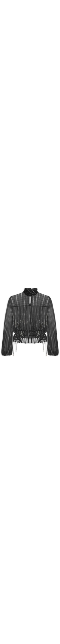 Bata Feminina Gola Lurex - Preto