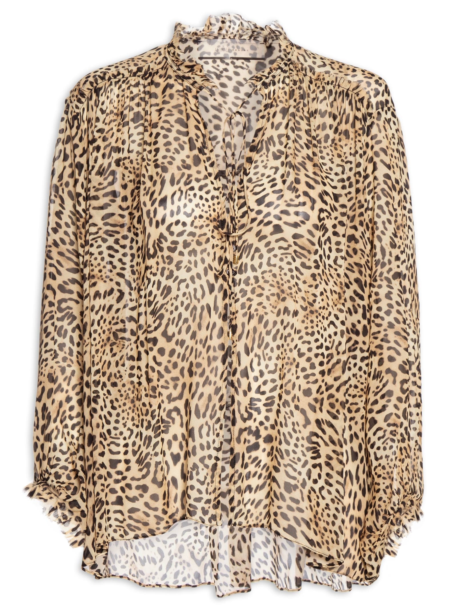 Bata Feminina Loose Onça Marrom Animale Resort