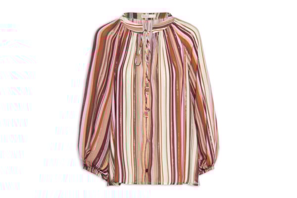 Bata Feminina Lurex Estampa Listra Aurora - Rosa