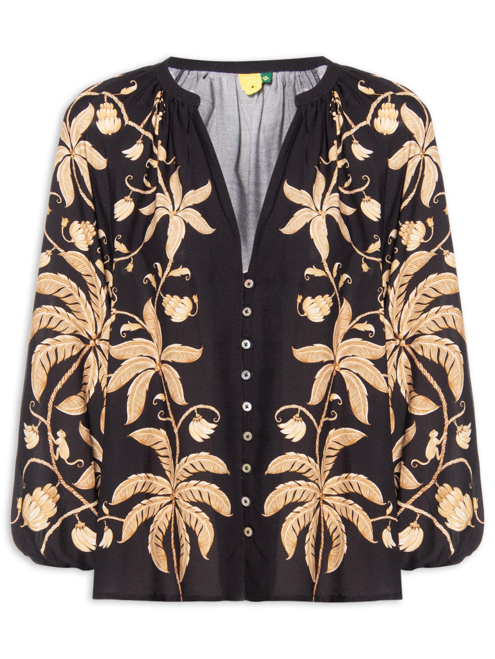 Bata Feminina Ourinho Tropical Preto Farm