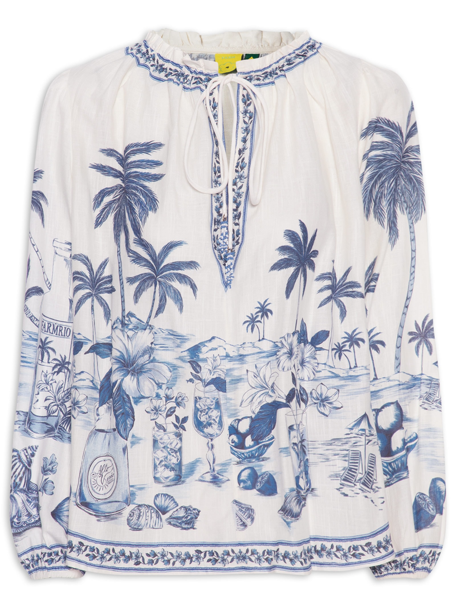 Bata Feminina Praia Posta Azul Farm