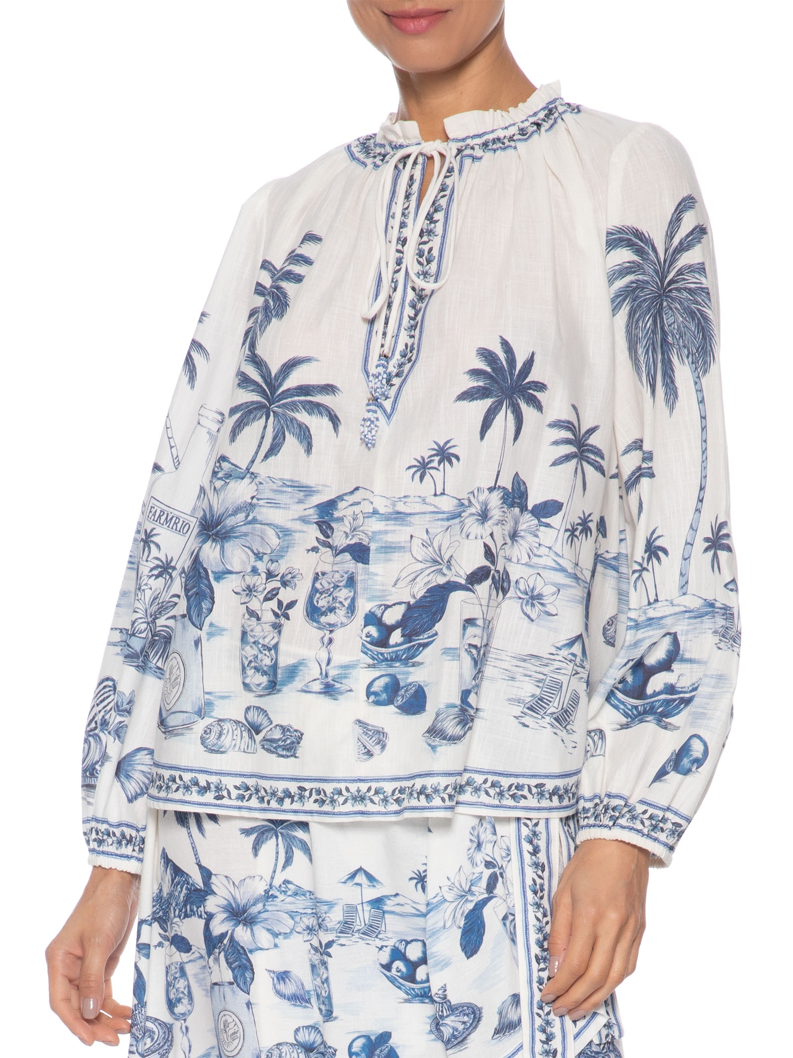 Bata Feminina Praia Posta Azul Farm