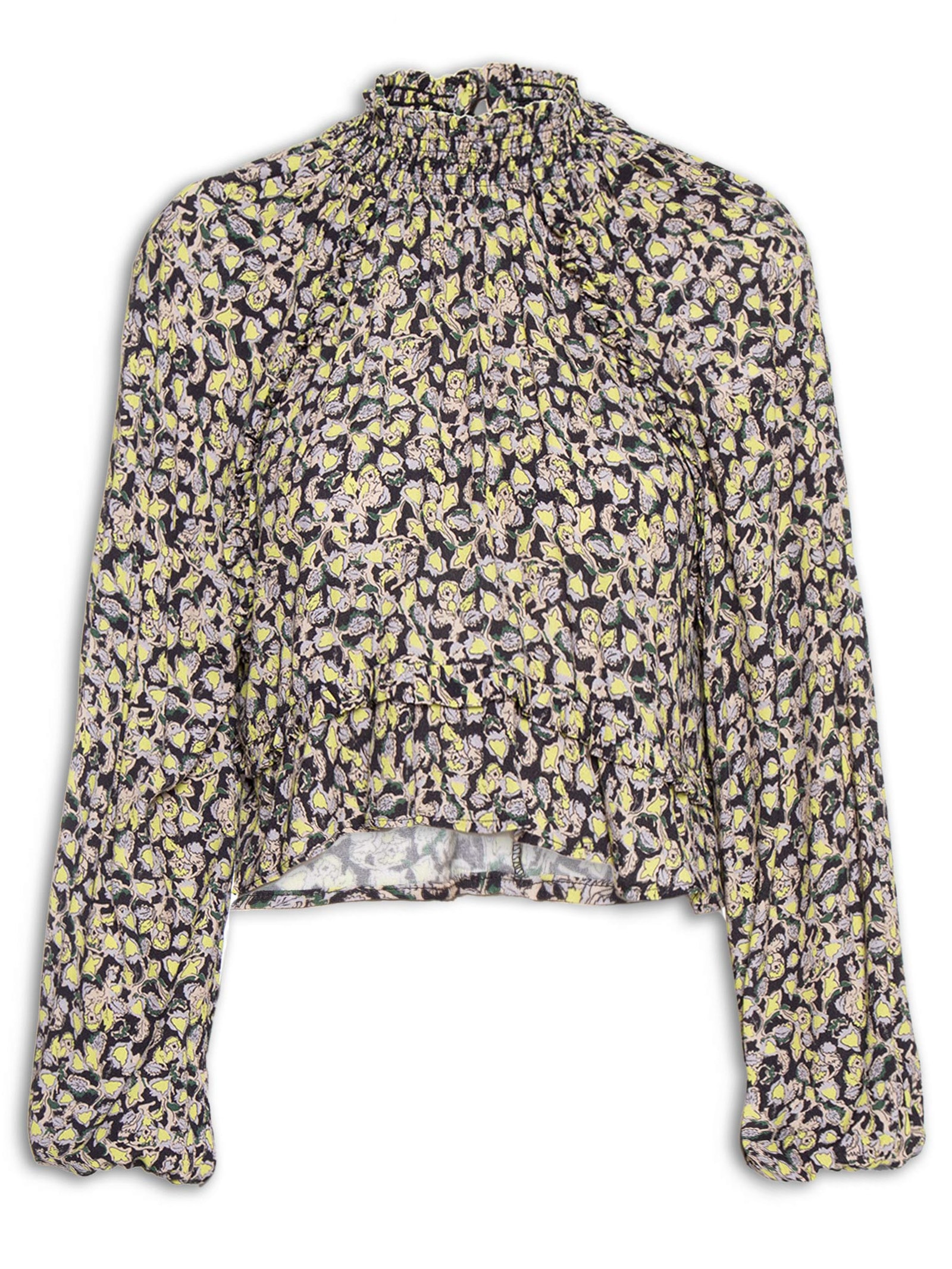 Bata Feminina Raglan Babados Liberty Brumas Preto Animale