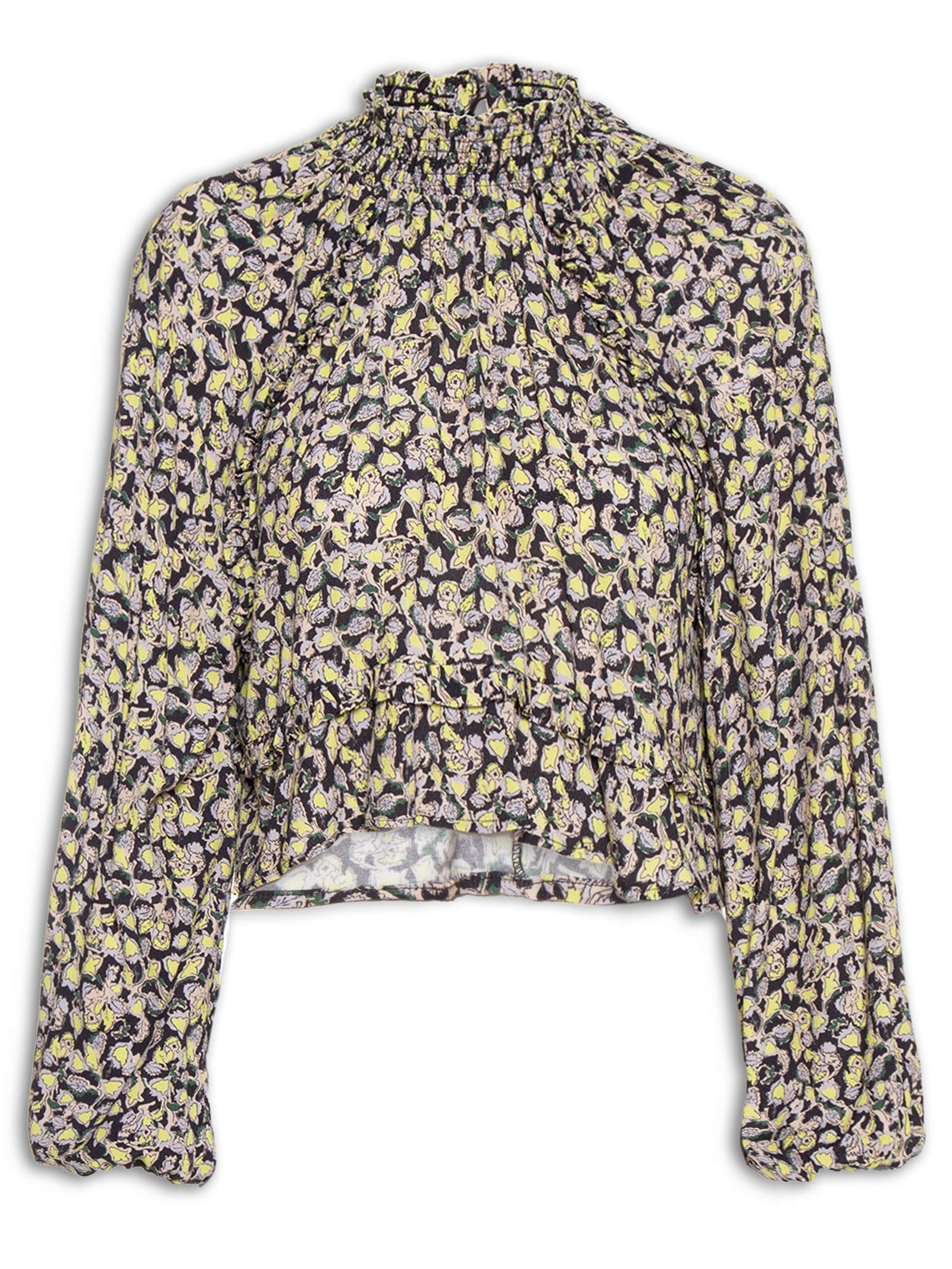Bata Feminina Raglan Babados Liberty Brumas Preto Animale