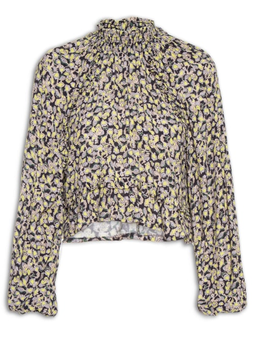 Bata Feminina Raglan Babados Liberty Brumas - Preto