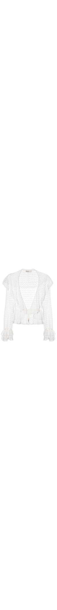Bata Feminina Renda Babado - Branco