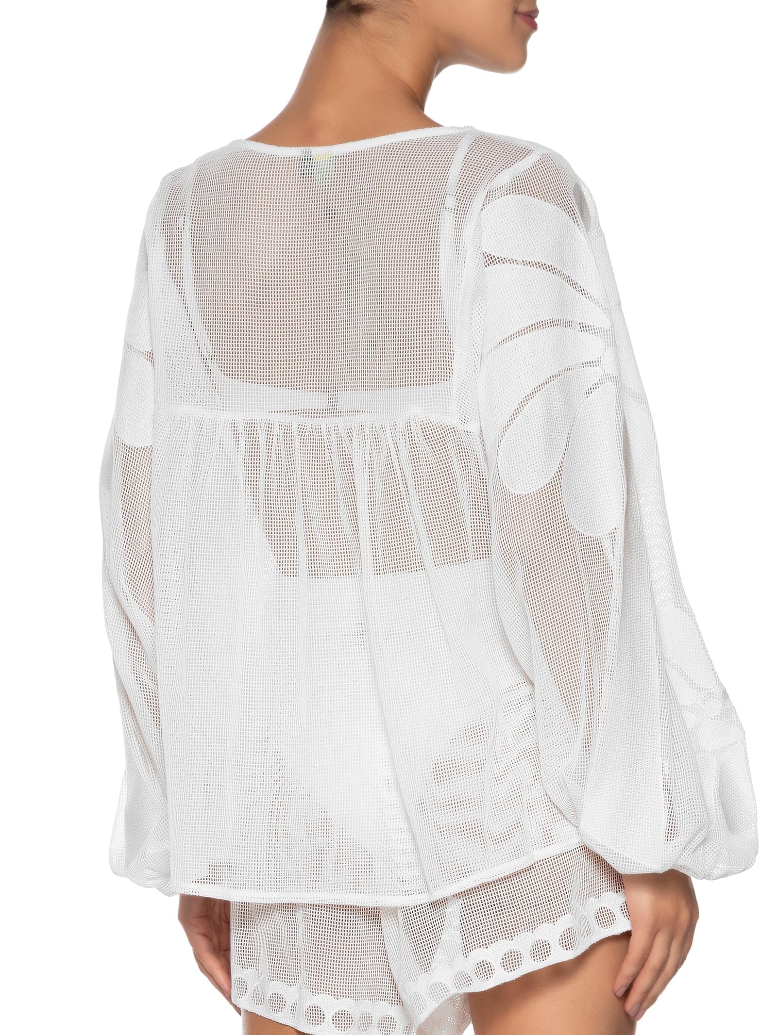 Bata Feminina Tela Cutwork Palermo Branco Farm Praia