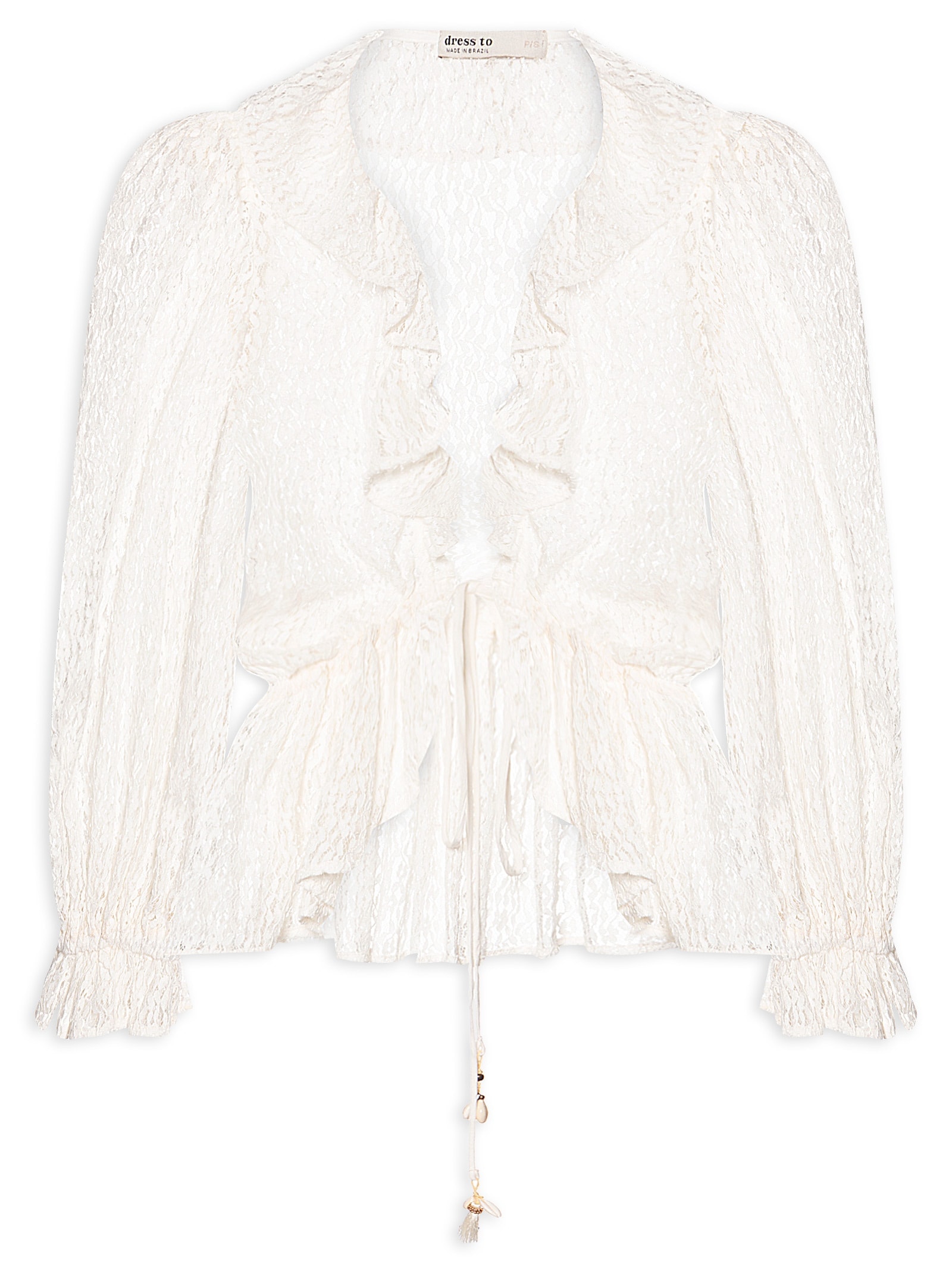 Bata Feminina Tule Rendada Branco Dress To