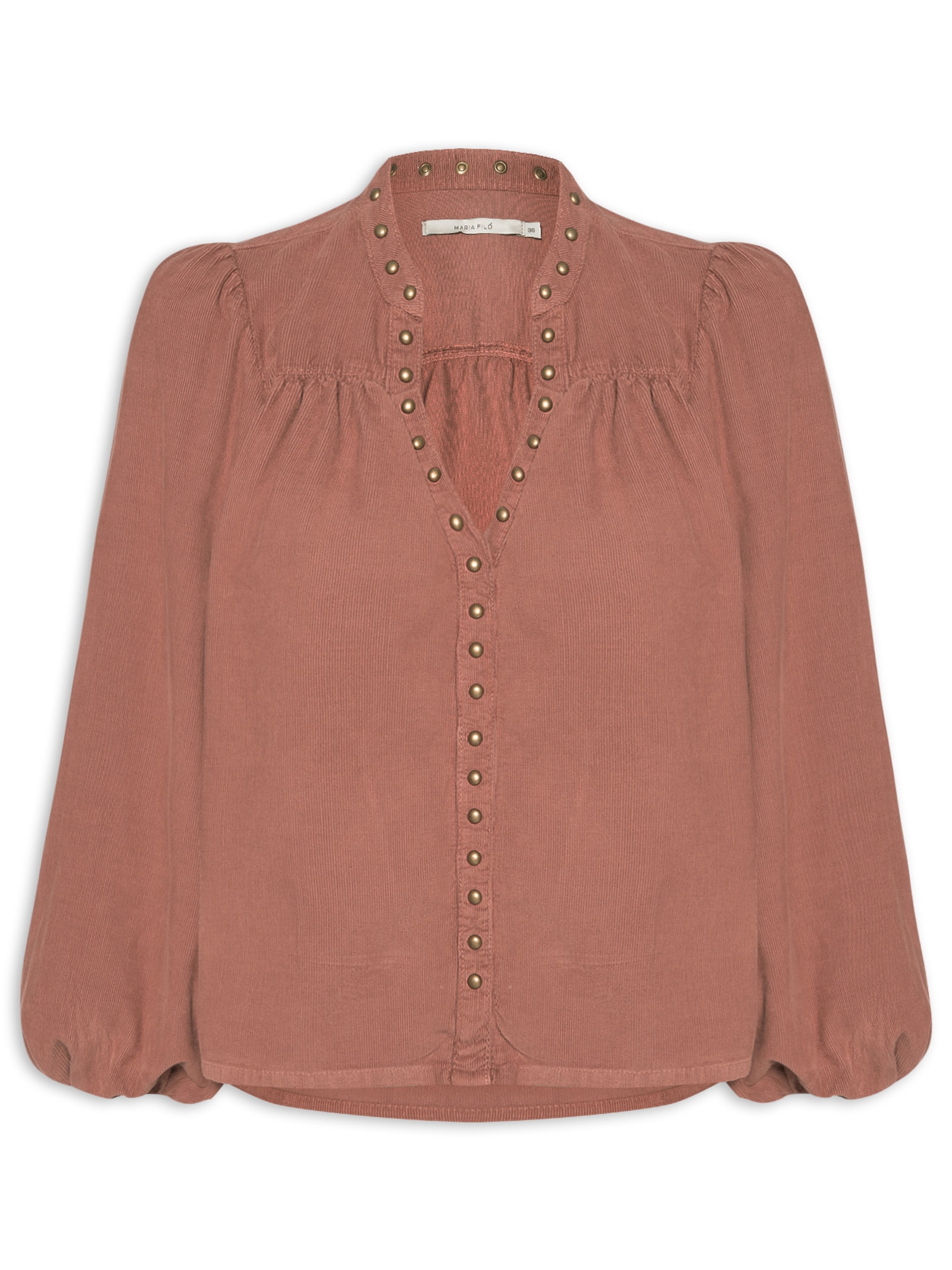 Bata Feminina Veludo Cotele Com Tachas Rosa Maria Filó