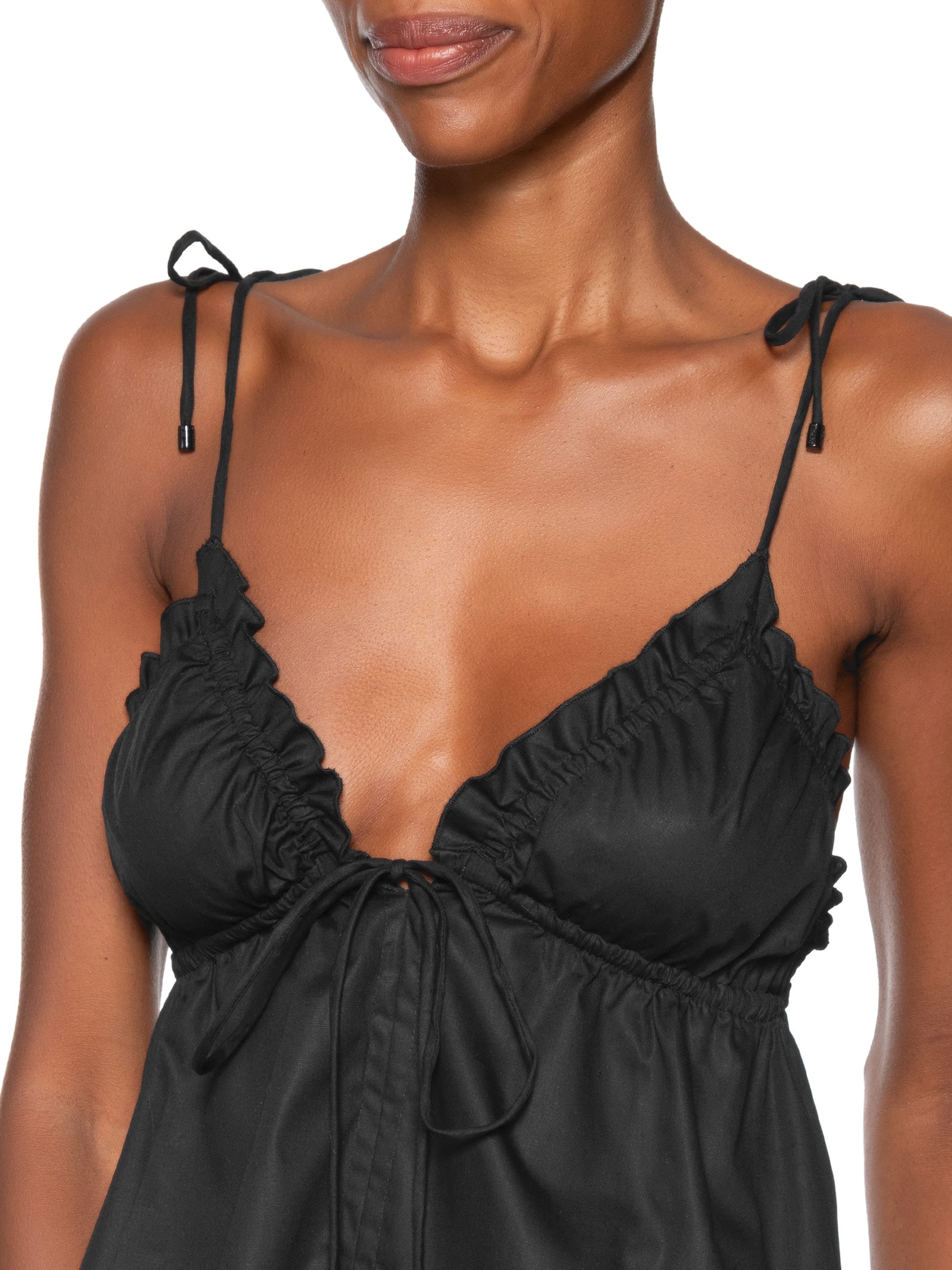 Bata Feminino De Algodão Top Triangulo Preto Animale