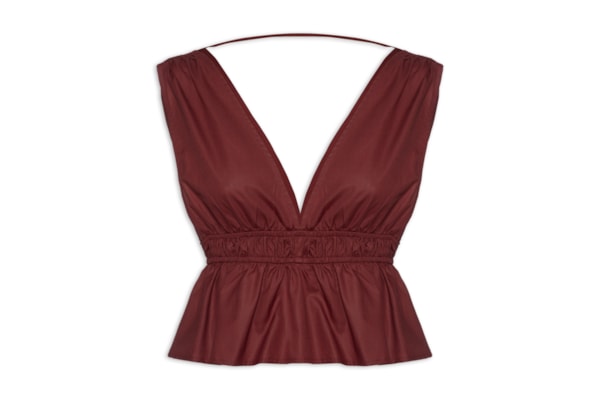 Bata Franzida de Algodão - Vermelho