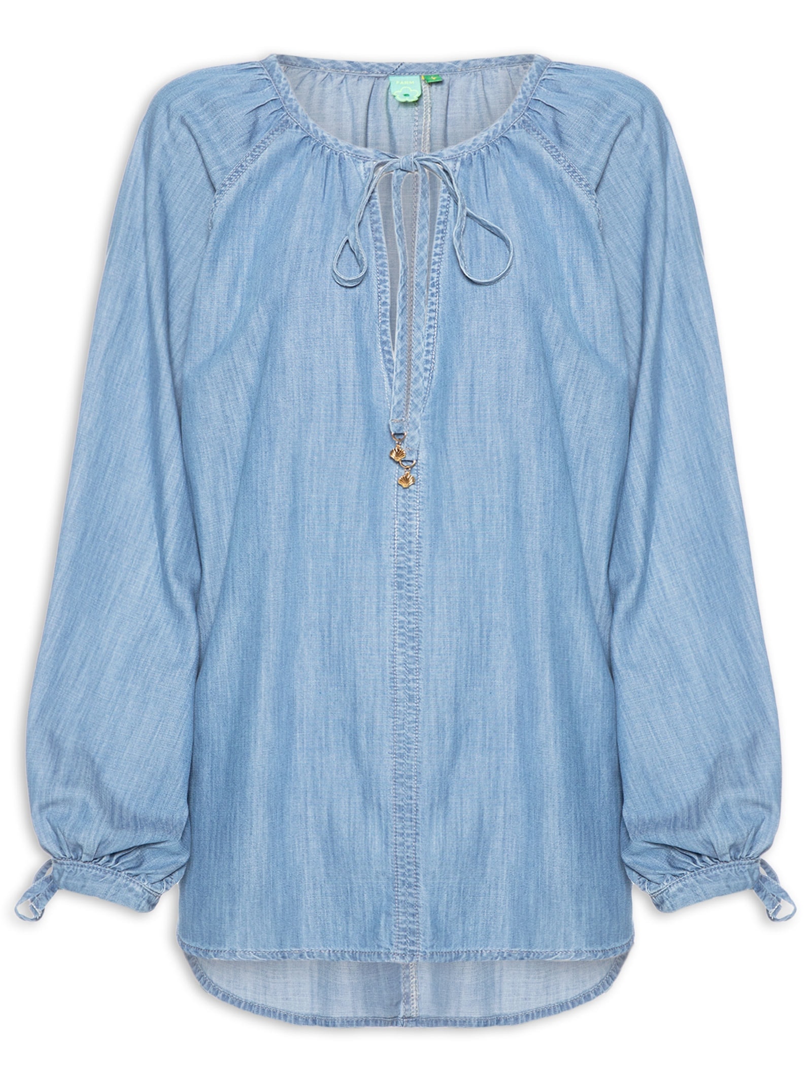 Bata Jeans Boho Azul Farm