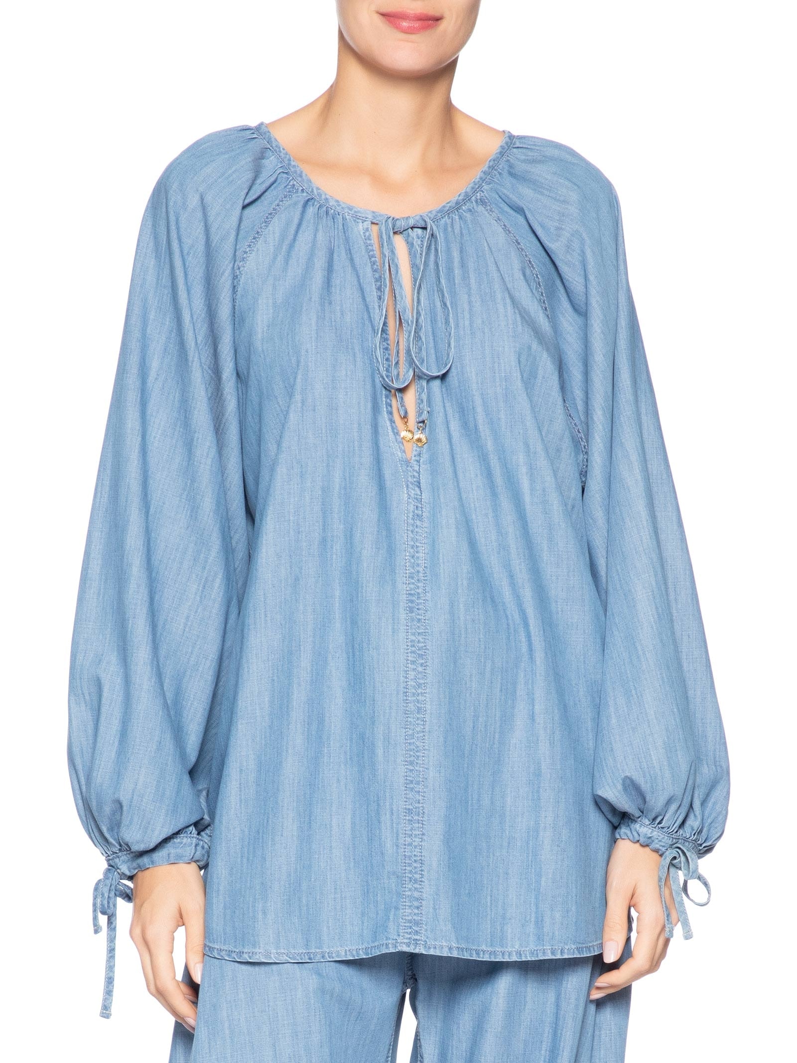 Bata Jeans Boho Azul Farm