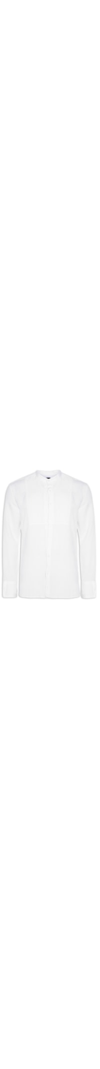 Bata Masculina Underlayer Manga Longa - Branco