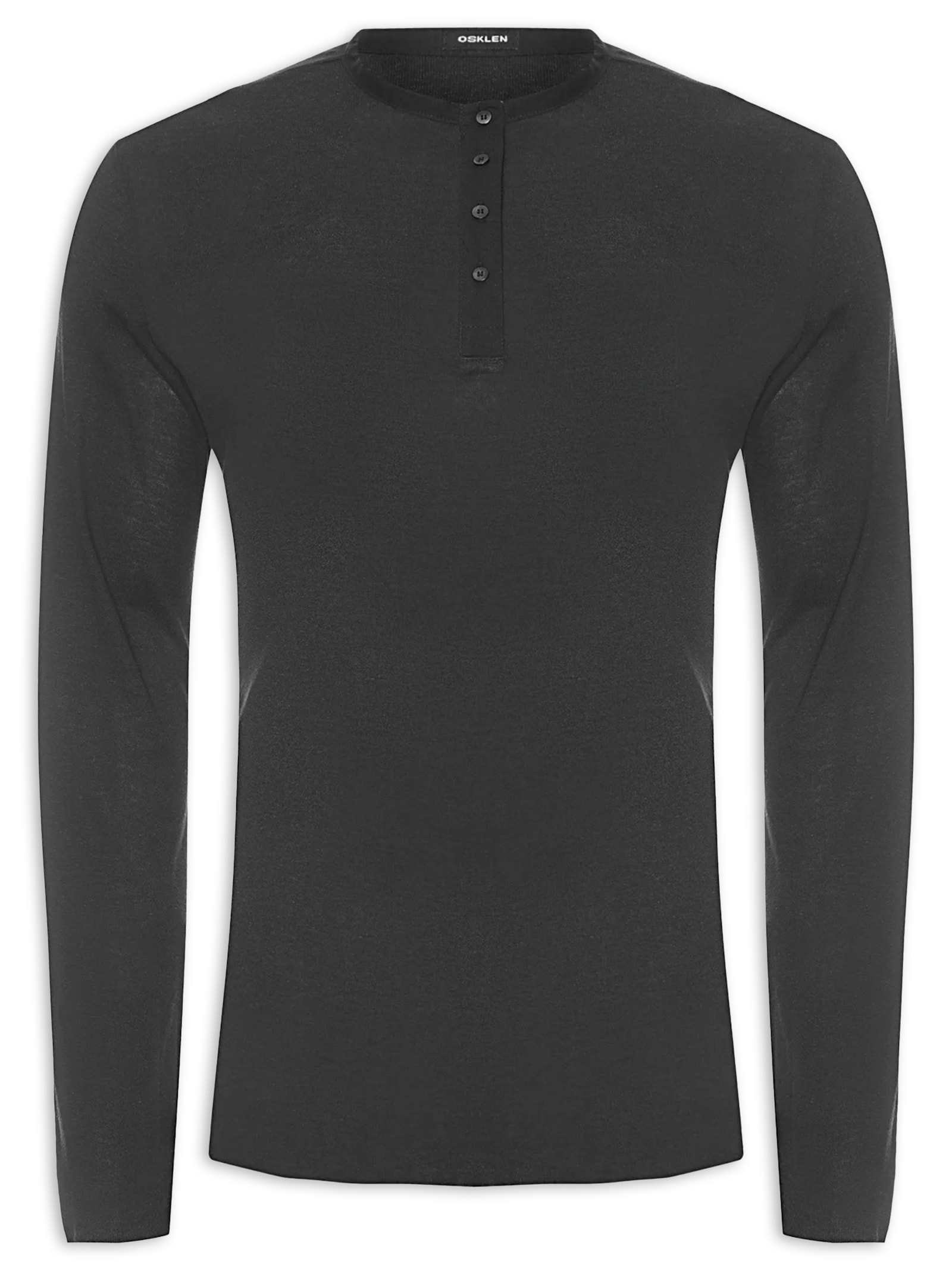 Bata Masculina Visual Linen Yoke Preto Osklen