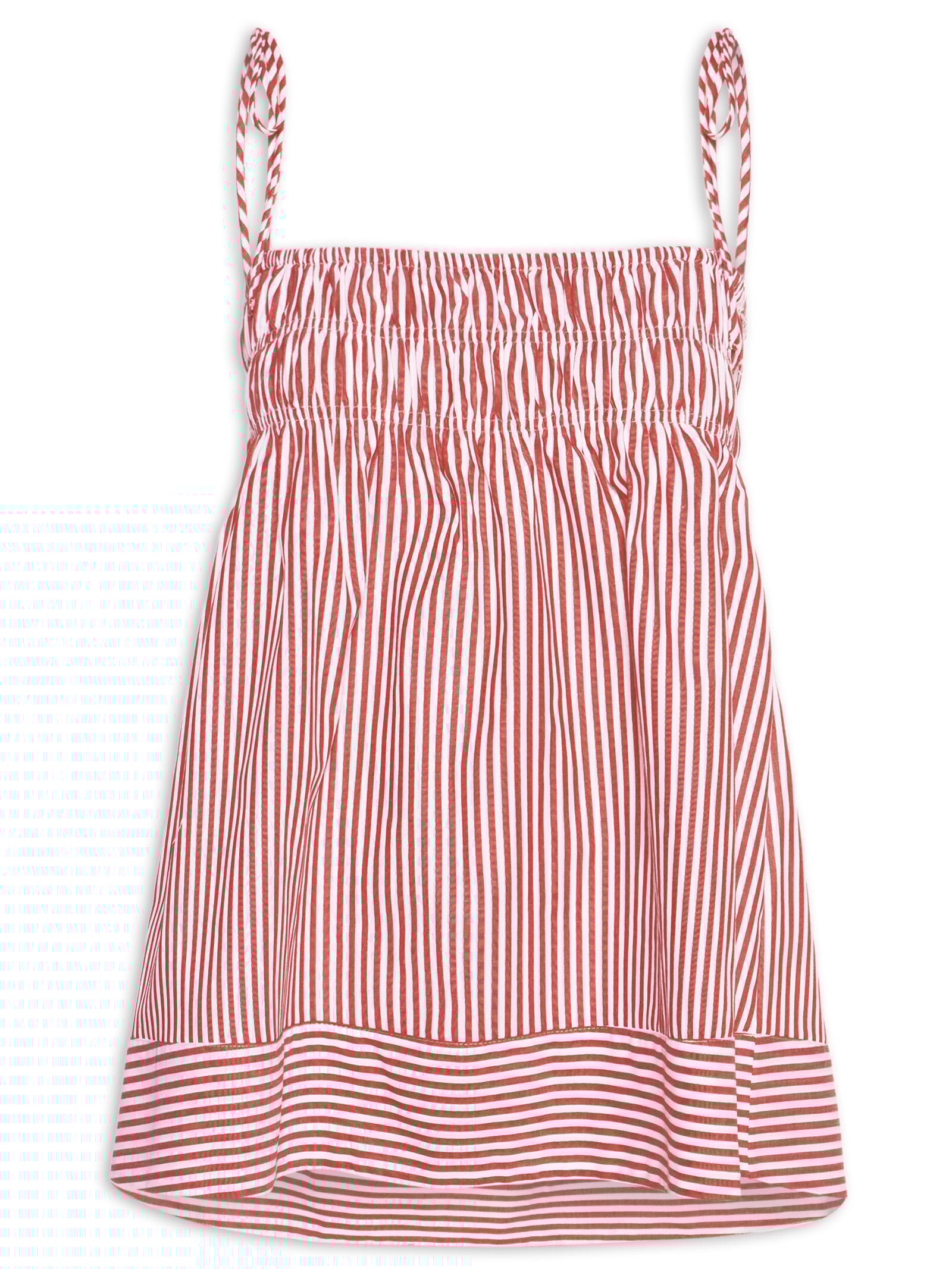 Bata Mia Tricoline Listras Feminino – Vermelho Panô