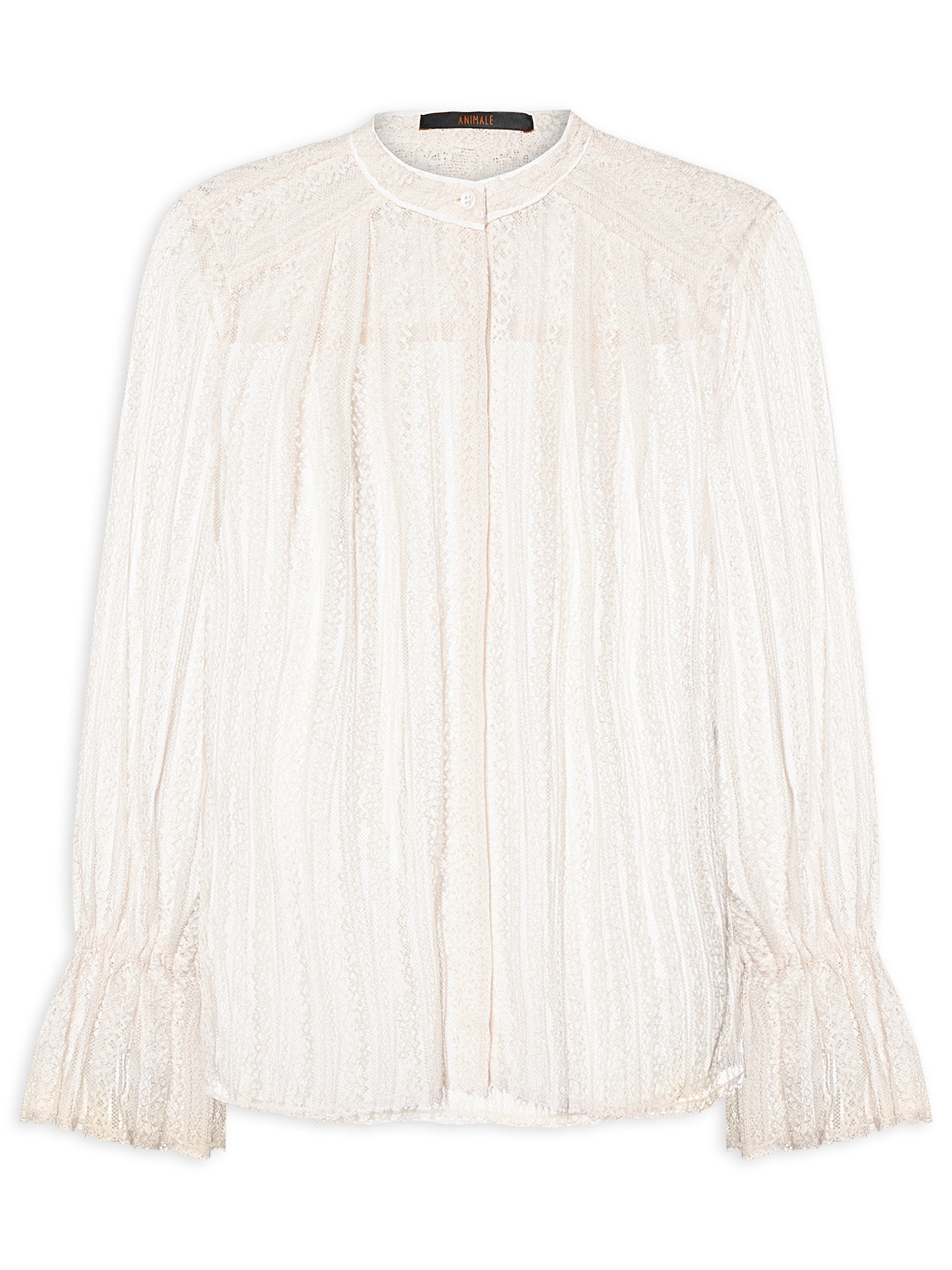 Bata Renda Branco Animale