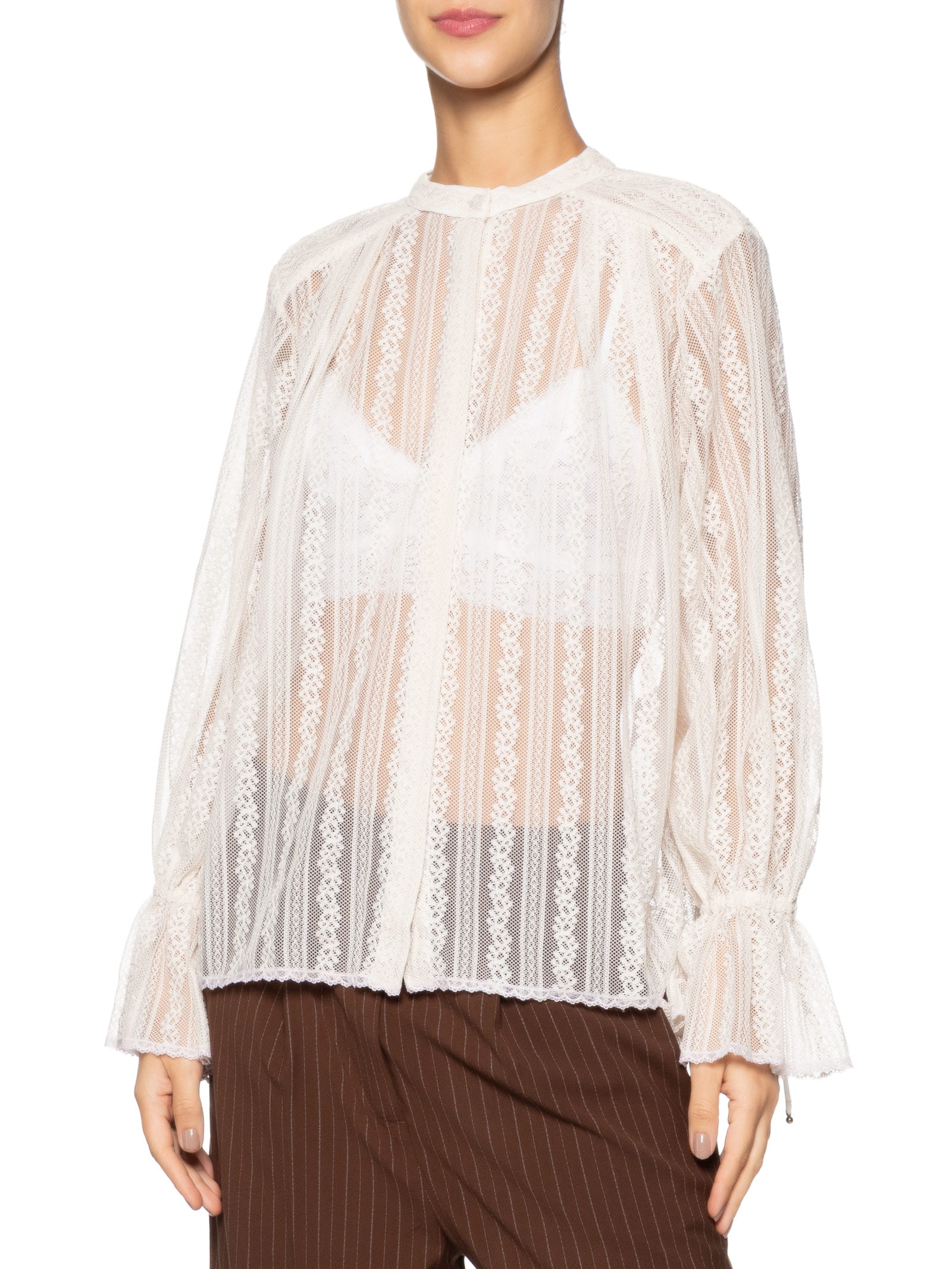 Bata Renda Branco Animale