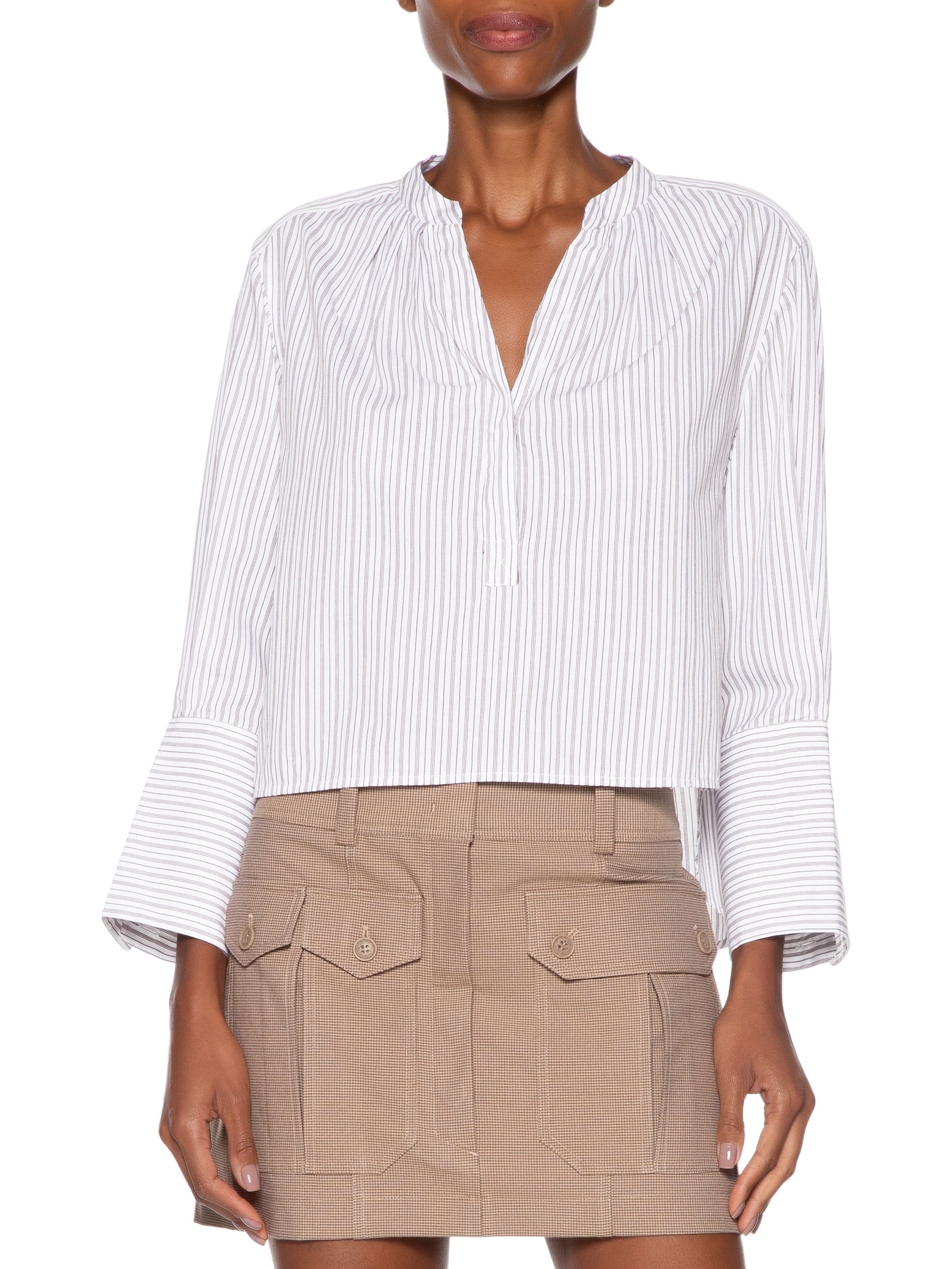 Bata Tricoline Listras Marrom Dries Marrom Animale