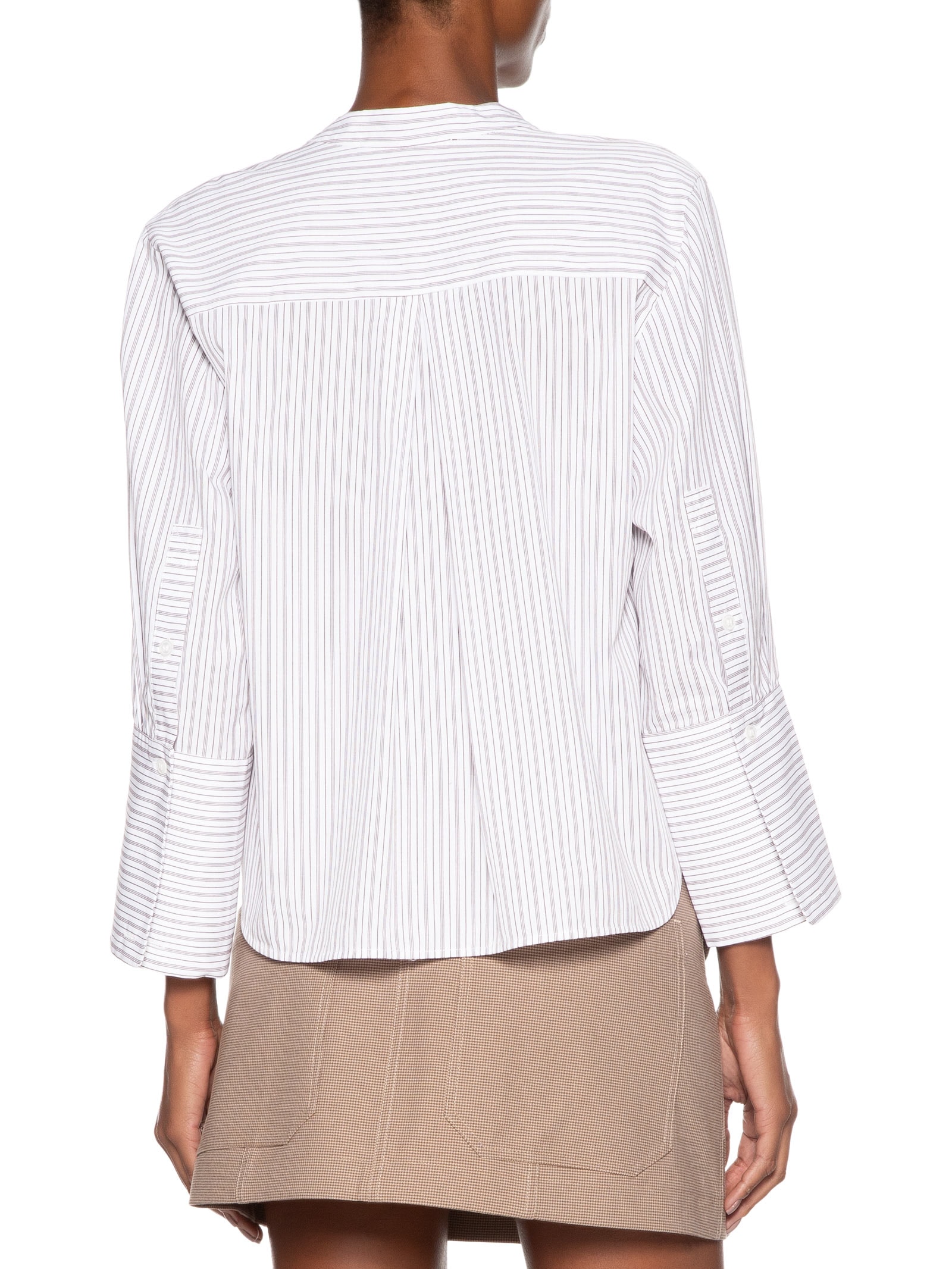 Bata Tricoline Listras Marrom Dries Marrom Animale