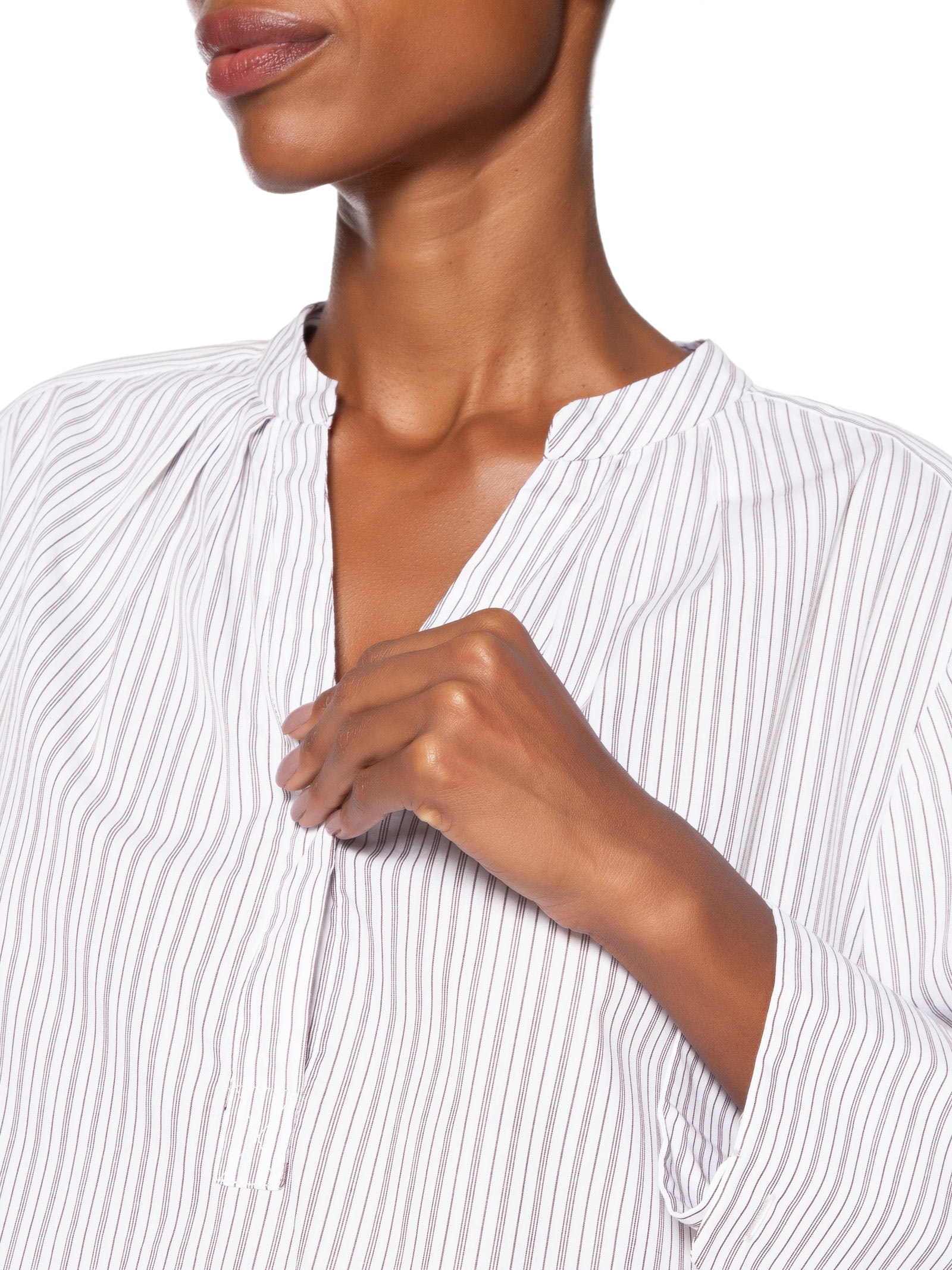 Bata Tricoline Listras Marrom Dries Marrom Animale