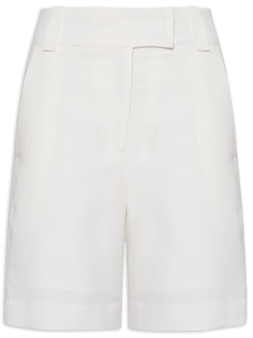 Bermuda Alfaiataria Linho – Off White