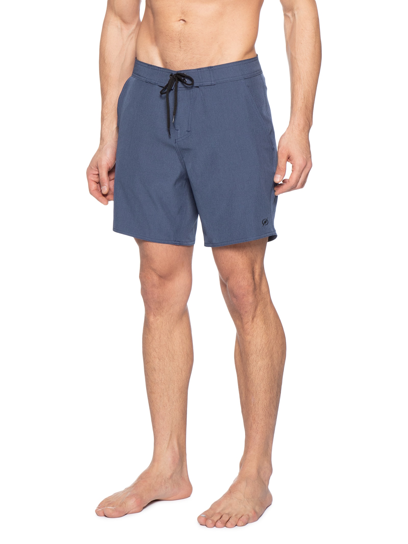 Bermuda Beachwear Maculino Midi Mescla Azul Blueman