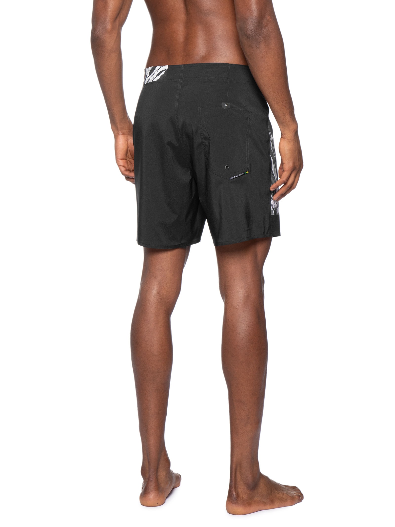 Bermuda Beachwear Masculina Aquaone Flex Guaimbê A7 – Preto Osklen