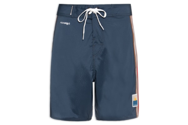 Bermuda Beachwear  Masculina Aquaone Flex Roca Stripes - Azul