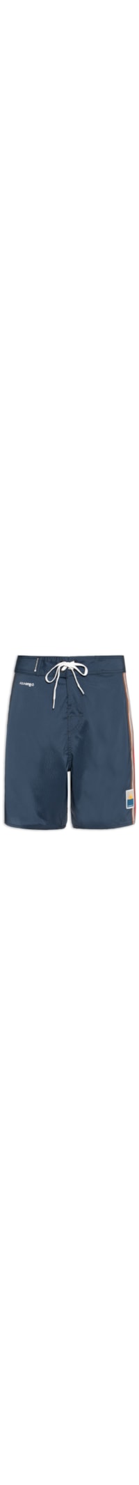 Bermuda Beachwear Masculina Aquaone Flex Roca Stripes - Azul