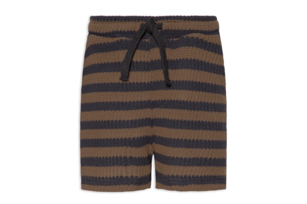 Bermuda Beachwear Masculina Color Stripes Knit New – Marrom