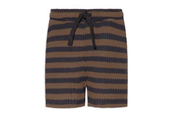 Bermuda Beachwear Masculina Color Stripes Knit New – Marrom