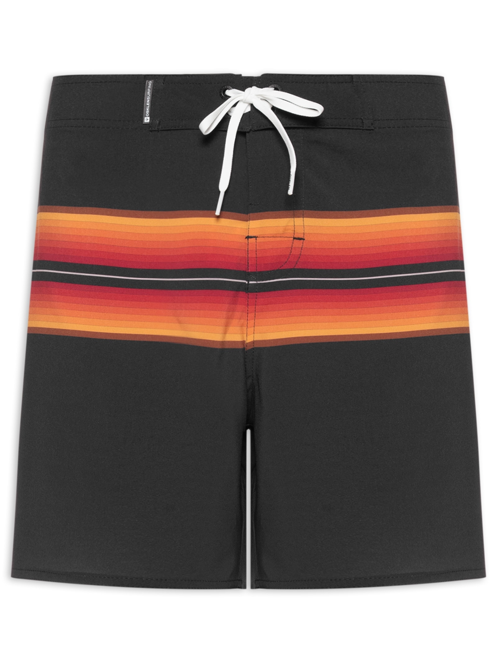 Bermuda Beachwear Masculina Colorado Stripes Preto Osklen
