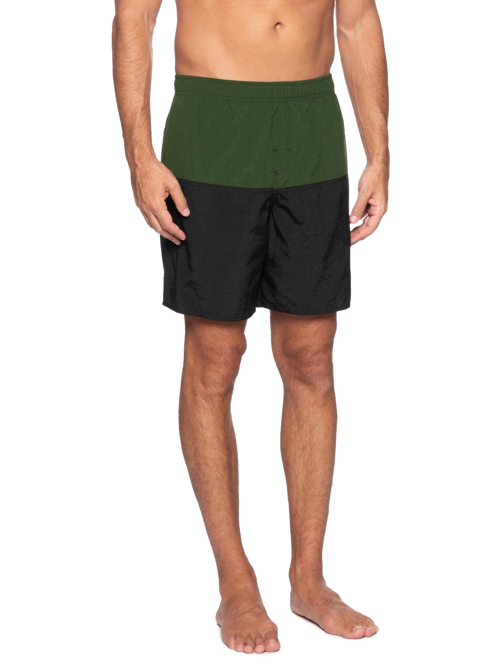 Bermuda Beachwear Masculina Crop  Verde Osklen