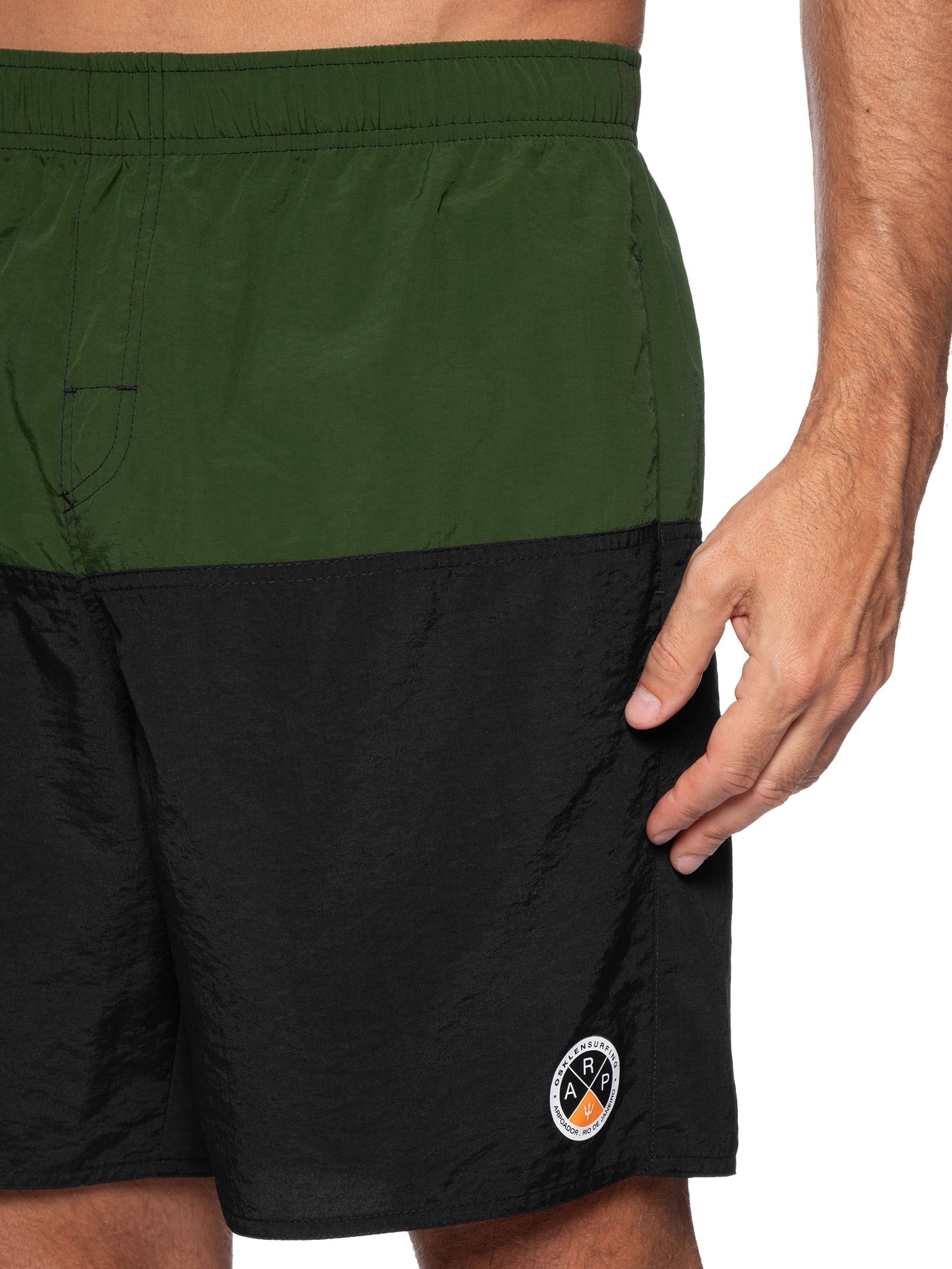 Bermuda Beachwear Masculina Crop  Verde Osklen