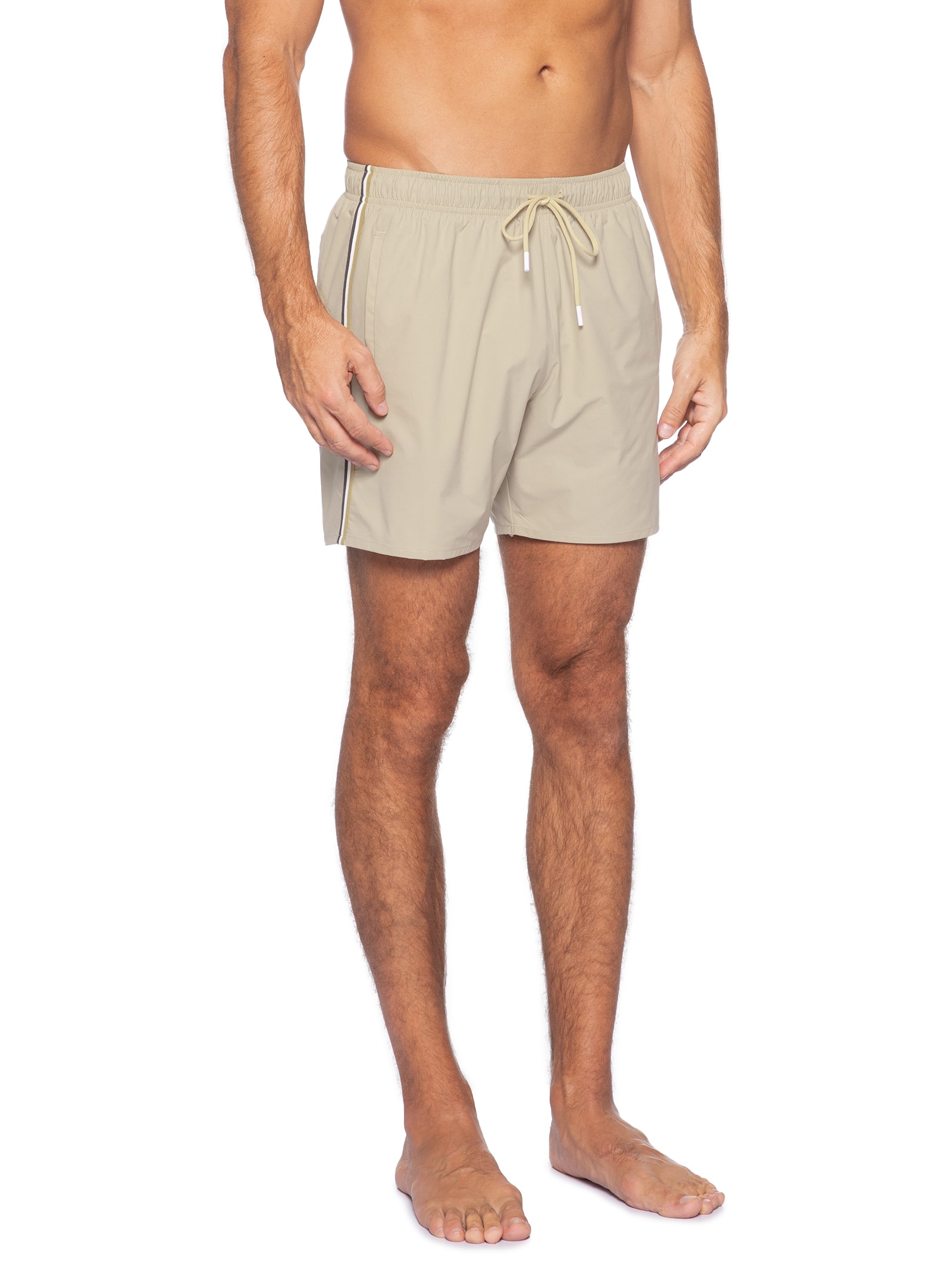 Bermuda Beachwear Masculina Iconic Bege Boss