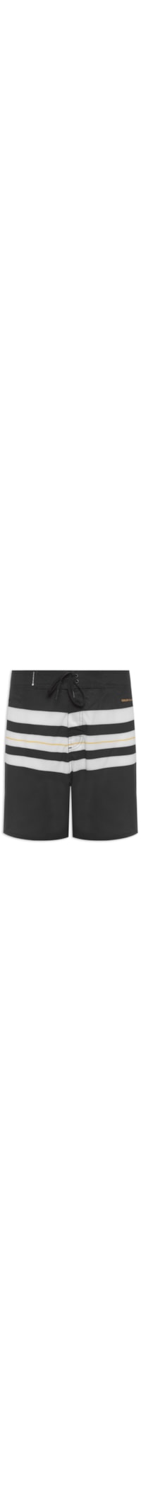 Bermuda Masculina Surf Longboard - Preto E Branco