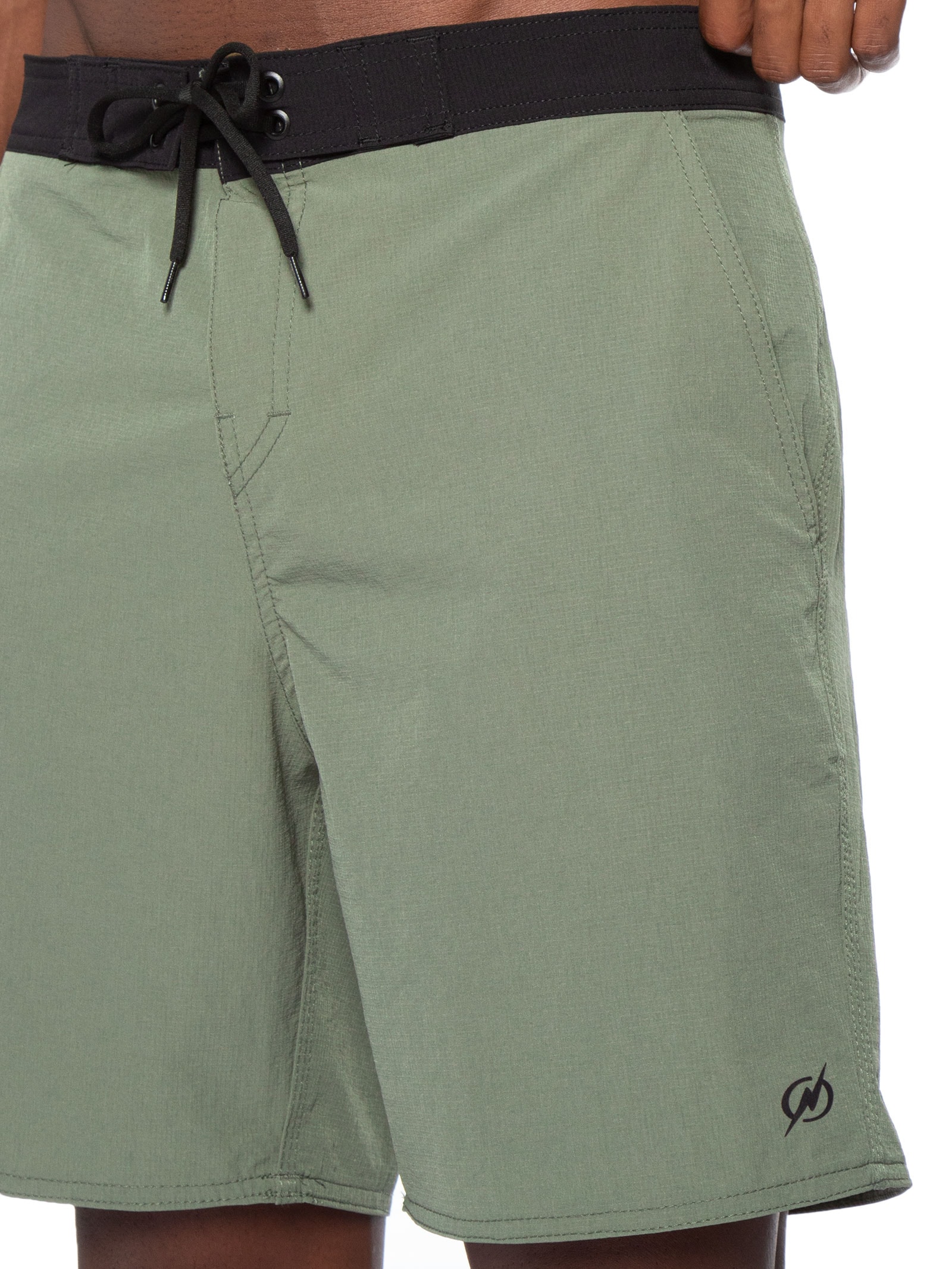 Bermuda Beachwear Masculina Midi Aqua Repelente Verde Blueman