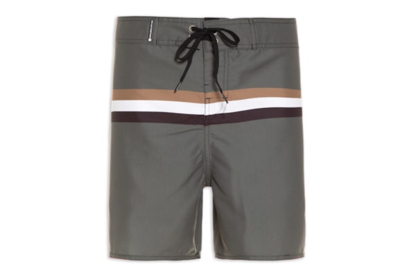 Bermuda Beachwear Masculina Soho Stripes  - Verde