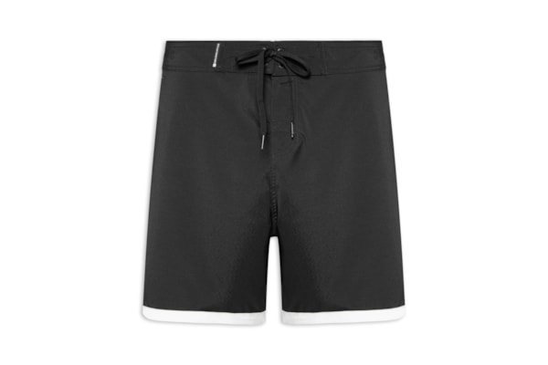 Bermuda Beachwear Masculino Aquaone Flex Malibu - Preto
