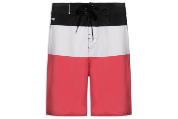 Bermuda Beachwear Masculino Aquaone Flex New Triple - Preto