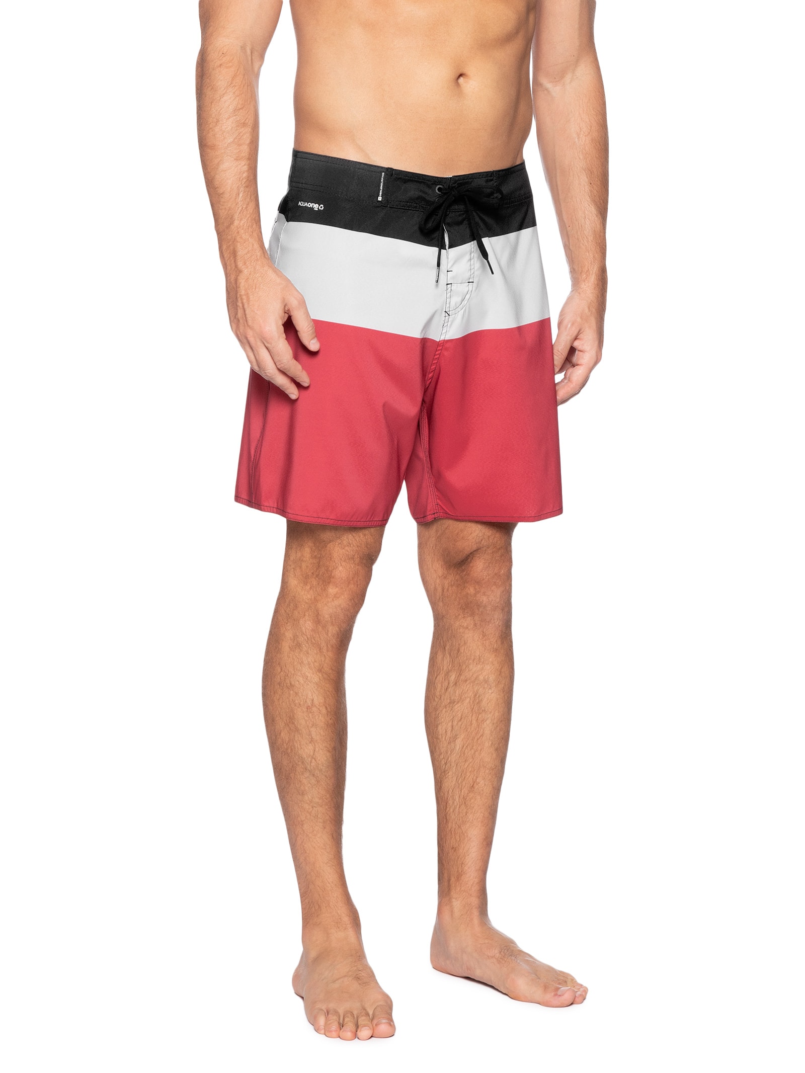 Bermuda Beachwear Masculino Aquaone Flex New Triple Preto Osklen