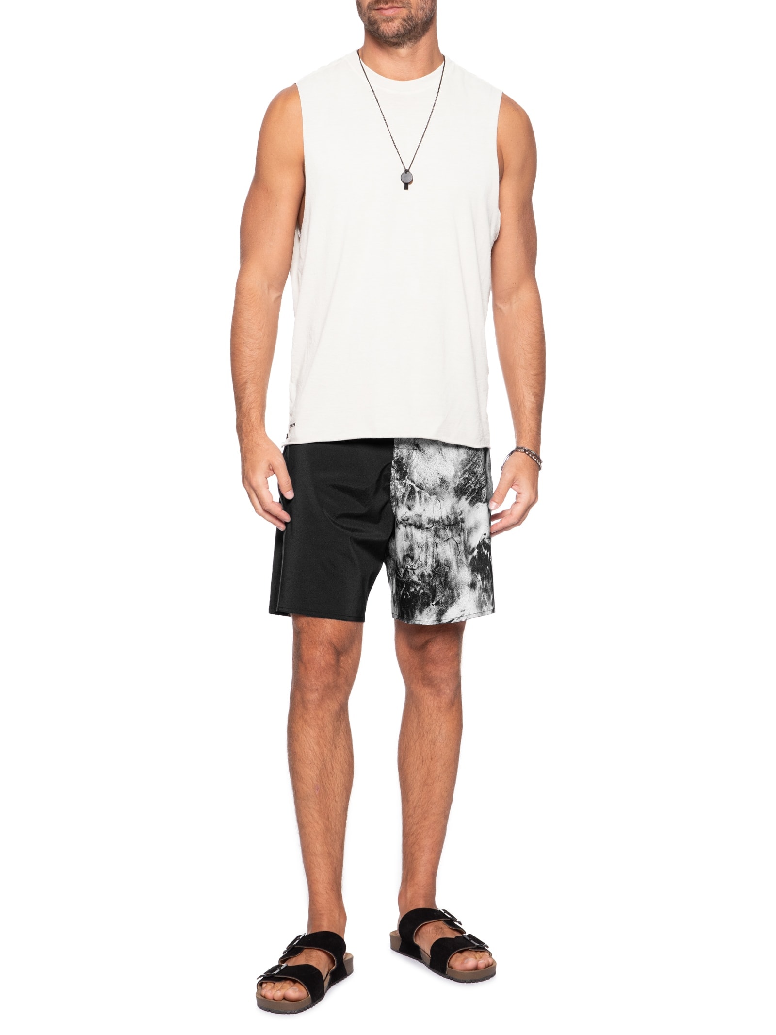 Bermuda Beachwear Masculino Aquaone Flex Sand Preto Osklen