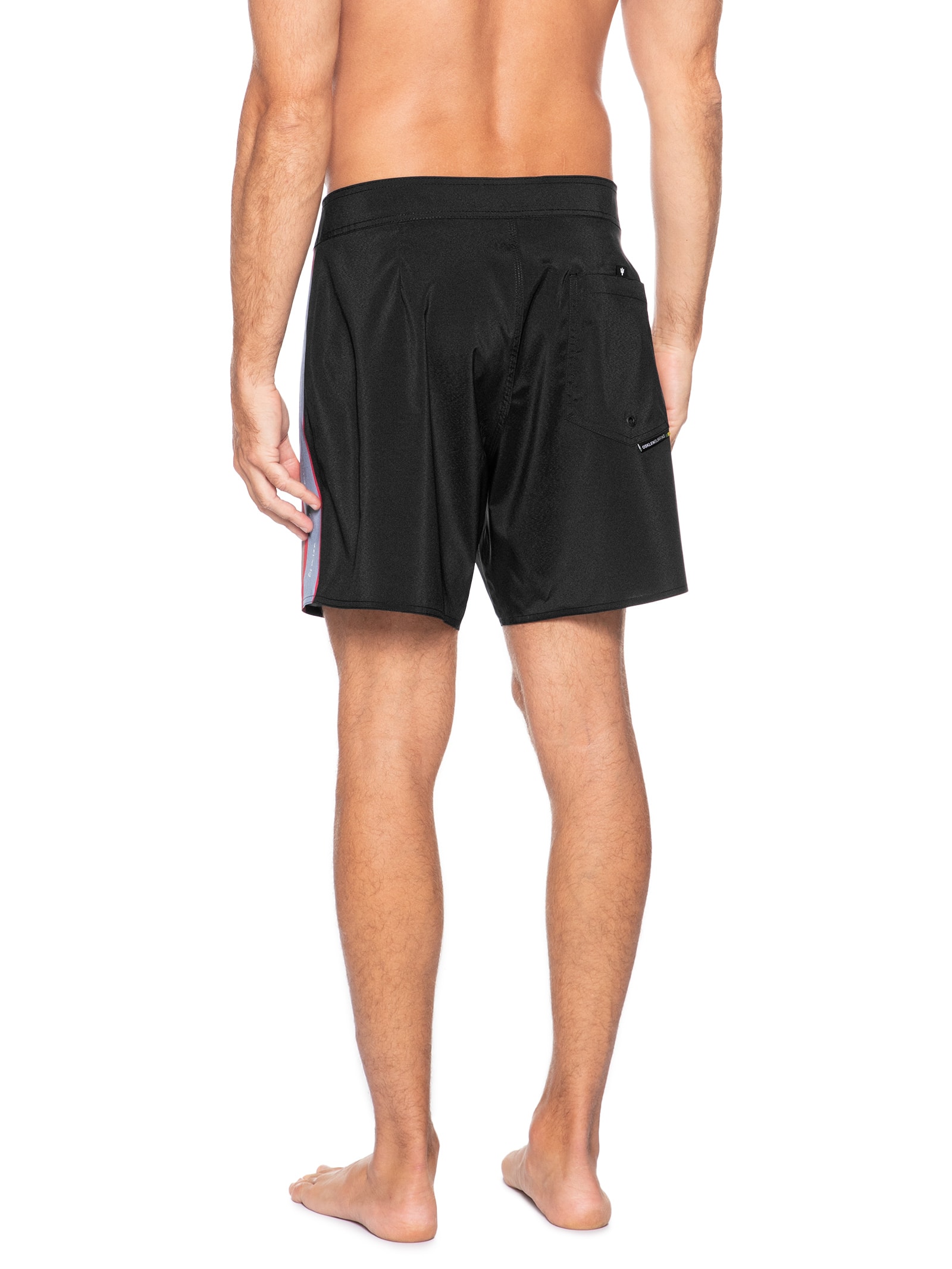 Bermuda Beachwear Masculino Aquaone Flex Triangle Preto Osklen