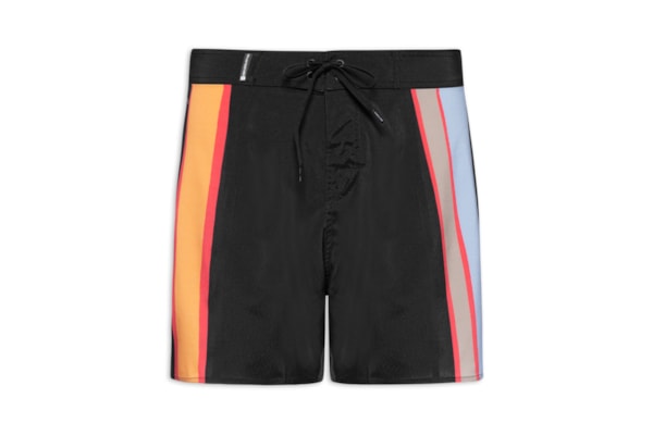 Bermuda Beachwear Masculino Aquaone Flex Triangle - Preto