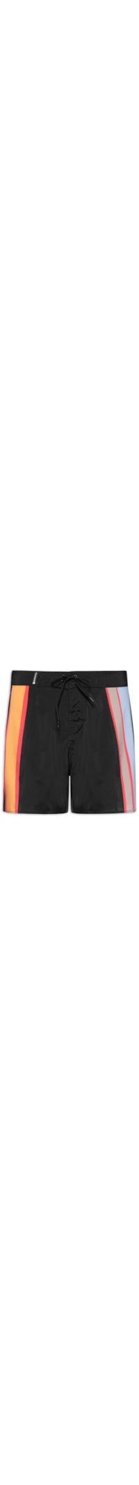 Bermuda Beachwear Masculino Aquaone Flex Triangle - Preto