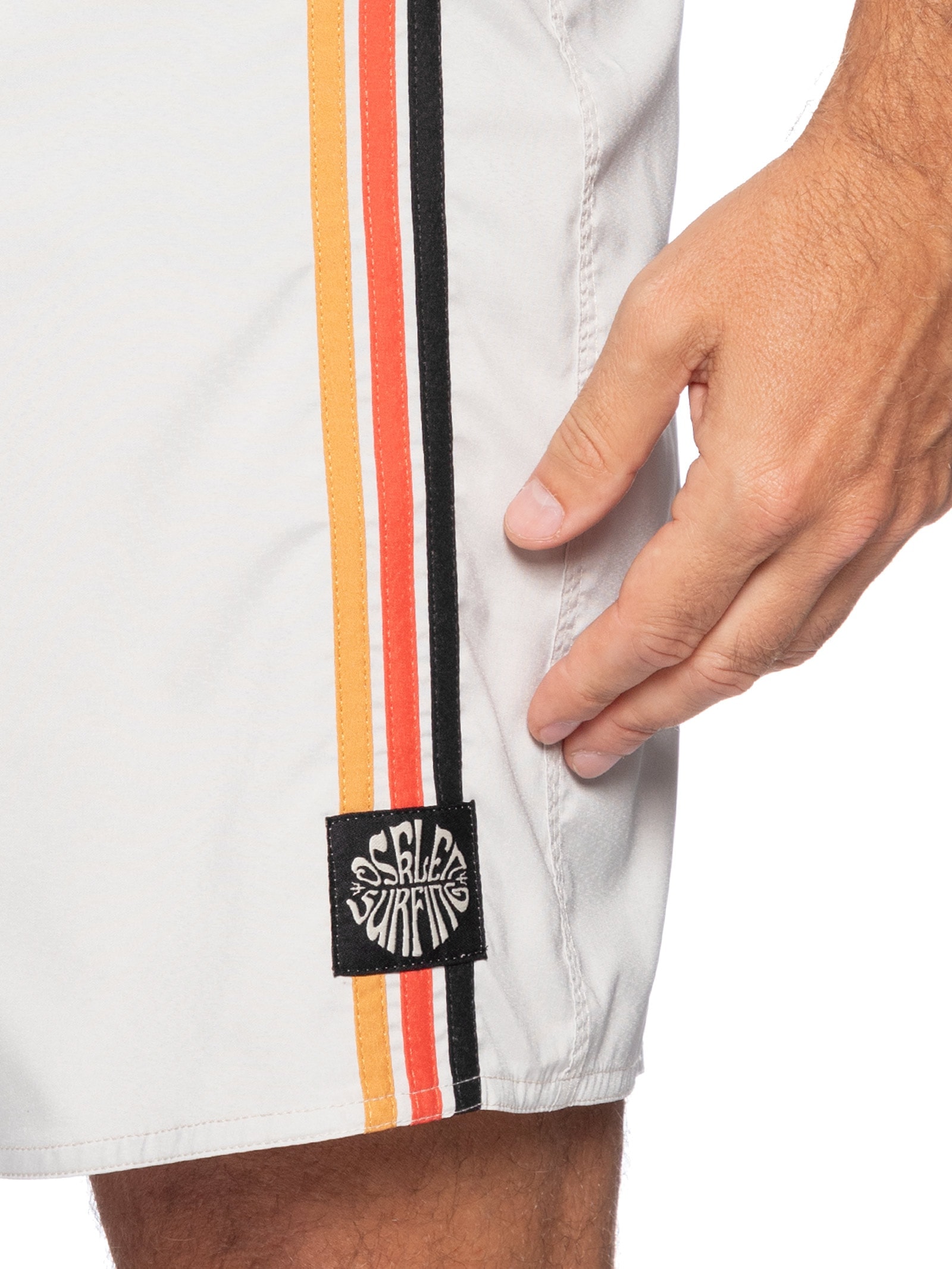 Bermuda Beachwear Masculino Patch Sunset  Bege Osklen