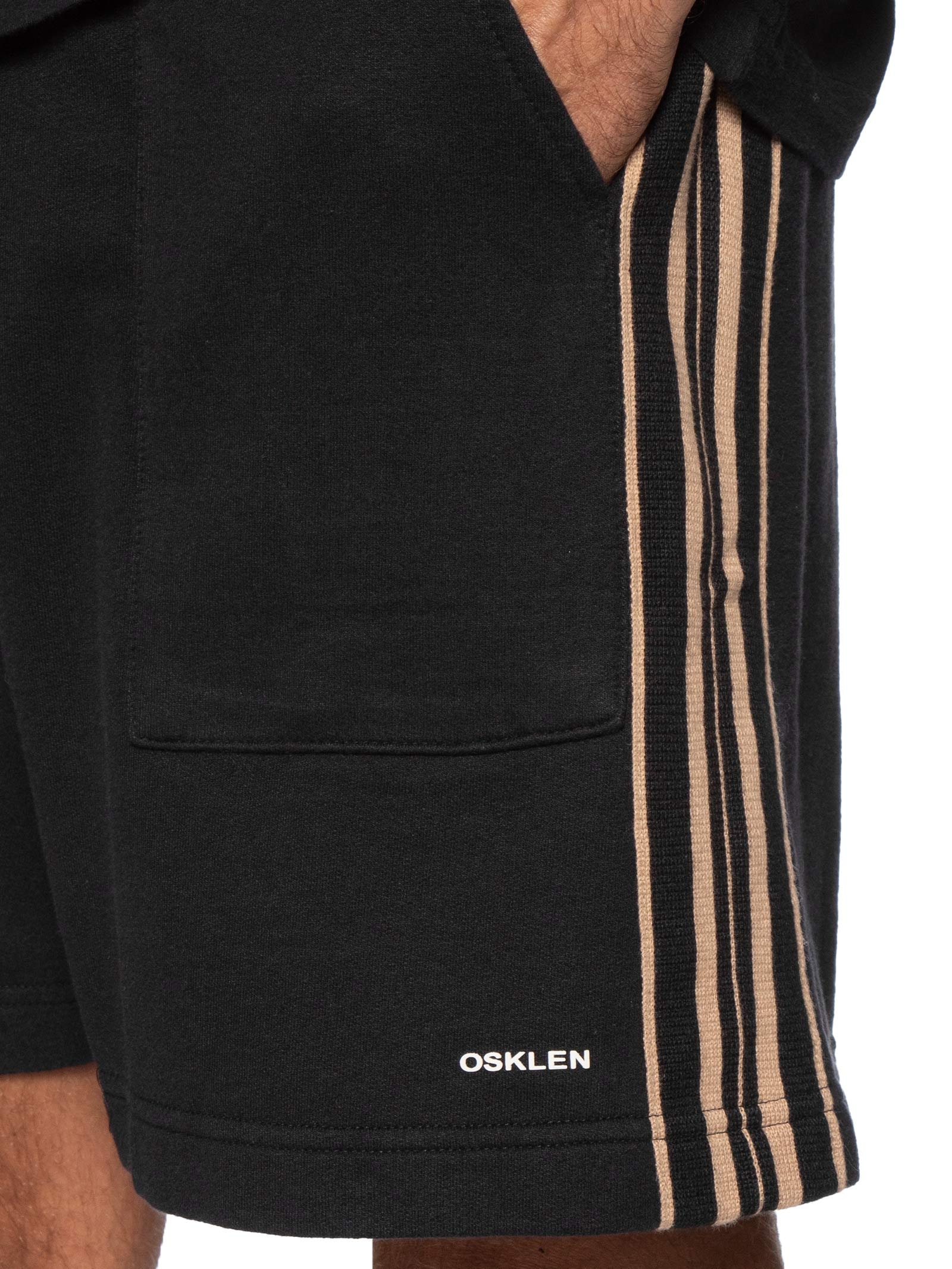 Bermuda Beachwear Pranchão Stripes Masculina – Preto Osklen